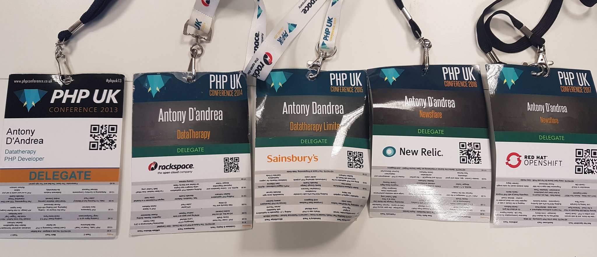 Picture of all my lanyards